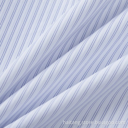 Strip Microfiber fabric Ventilate Moisture Shirt Fabric
